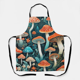 Tablier Illustration des champignons de la forêt lunaire