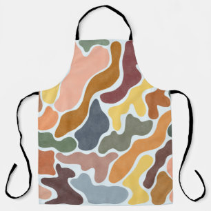 Tablier Illustration des tons terre abstraits modernes.