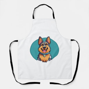 Tablier illustration du berger allemand classique T-shirt