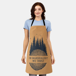 Tablier Illustration d'une luxure hipster en plein air