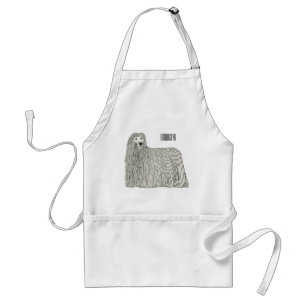 Tablier Illustration Komondor pour chien