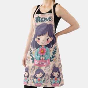 Tablier Illustration mignonne Kawaii "Soyez gentil"
