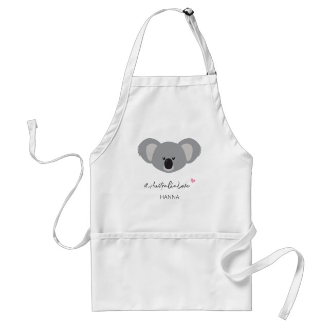 Tablier Illustration personnalisée de #AustraliaLove Koala (Devant)