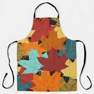 Tablier Illustration Vintage Feuille de l'érable d'automne