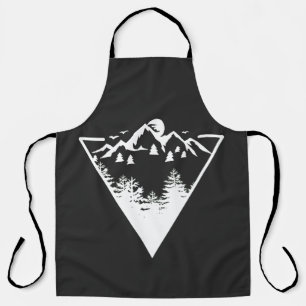 Tablier Image de cadre triangle avec paysage sauvage