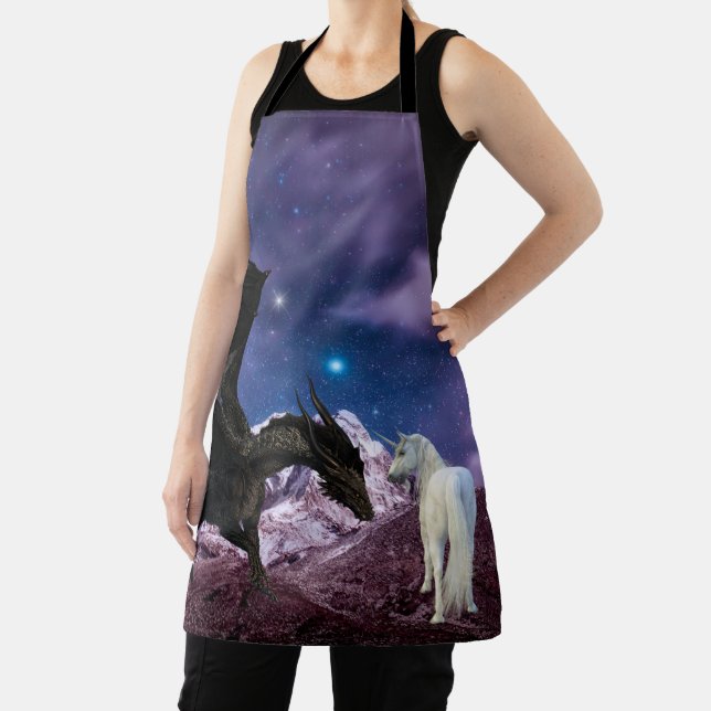 Tablier Imaginaire Black Dragon rencontre Unicorn (Insitu)