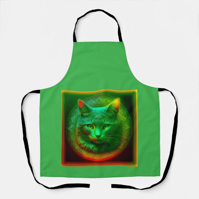 Tablier Imaginaire Chat Devant Crest (Recto)
