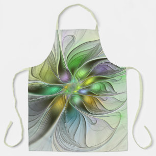 Tablier Imaginaire coloré Fleur moderne Abstrait Fractal