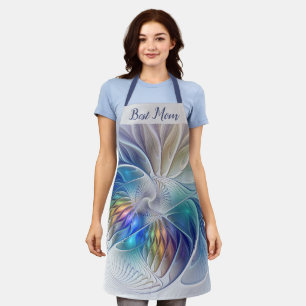 Tablier Imaginaire floral, Fleur fractale Abstraite Meille