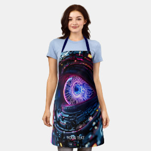 Tablier Imaginaire Mignon oeil bleu cyber
