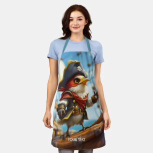 Tablier Imaginaire mignon oiseau capitaine Pirate