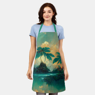 Tablier Imaginaire tropical Mer & Palmiers