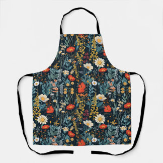 Tablier imprimé floral de printemps de Bohême
