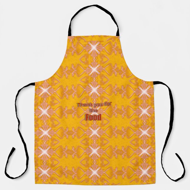 Tablier Imprimé sur toute la surface Merci pour la nourrit (Recto)