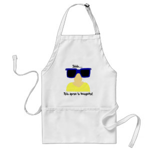 Tablier Incognito Moustache et lunettes Apron