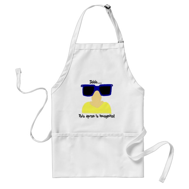 Tablier Incognito Moustache et lunettes Apron (Devant)