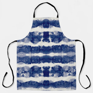 Tablier Indigo Art : Chaos Aquarelle Abstrait.