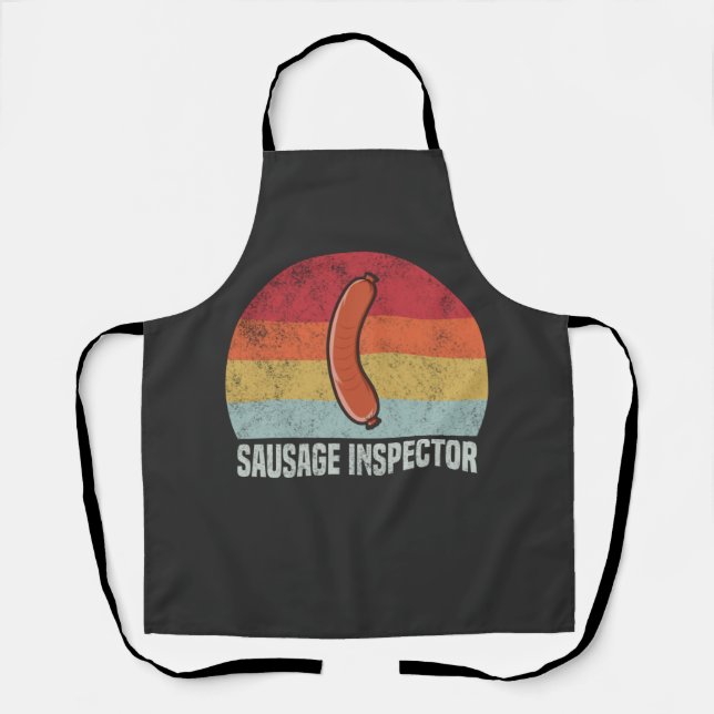 Tablier Inspecteur de saucisses rétro - Louveur Weiner (Recto)