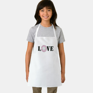 Tablier Inspirationnel Pink Love Coeurs de paix