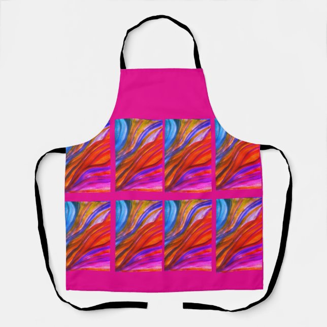 Tablier Inspirations du désert rose chaud Apron (Recto)