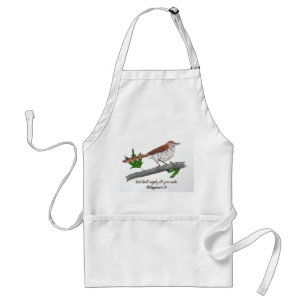 Tablier inspiré Brown Thrasher