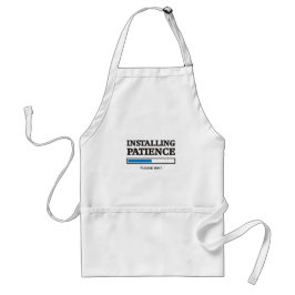 Tablier Installation de Patience blanc