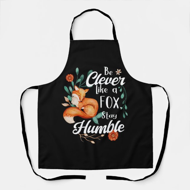 Tablier Intelligent comme un Fox Humble, Inspiration botan (Recto)