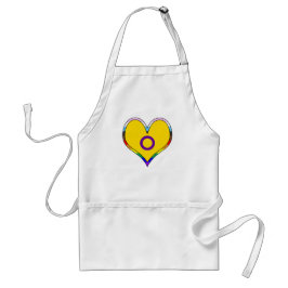 Tablier Intersex Pride Coeur Adulte Apron