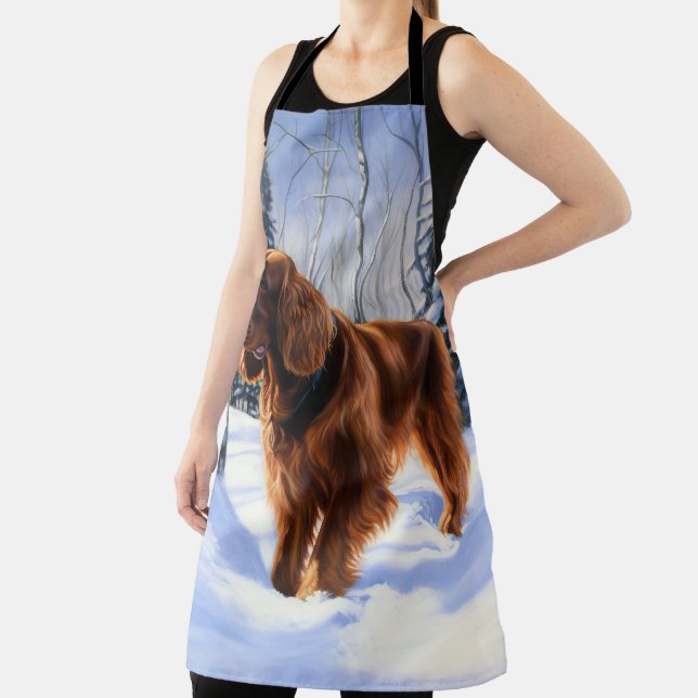 Tablier Irish Setter Let It Neige Christmas (Insitu)