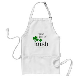 Tablier irlandais de shamrock d'O de peu petit