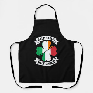 Tablier Irlandais Italien Demi Gaelic Demi Garlic Saint Pa