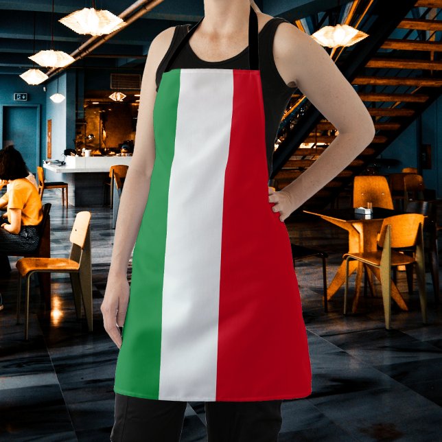 Tablier Italie Drapeau italien Rouge Blanc Vert Italia (Italy Italian Flag Red White Green Italia Apron
)