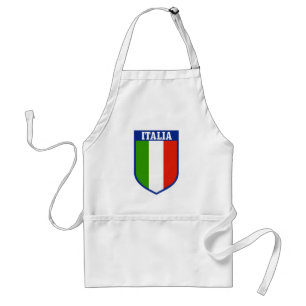 Tablier italien de cuisine de drapeau