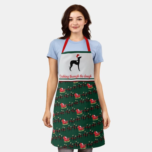 Tablier Italien Greyhound Christmas Iggy  (Porté)