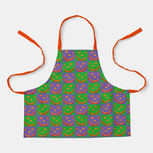 Tablier Jack-o'Lantern Checks (Recto)