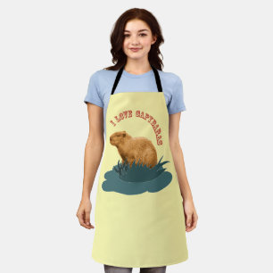 Tablier J'adore les capybaras Amoureux de capybara mignon