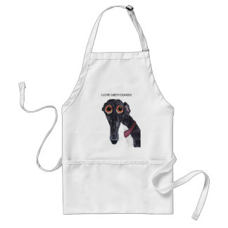 TABLIER J'ADORE LES GREYHOUNDS !