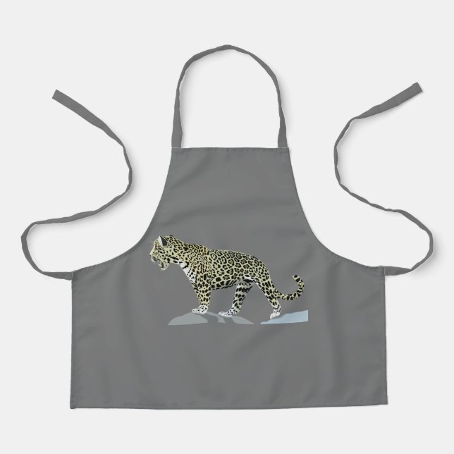 Tablier jaguar-animal-chat-jungle sauvage (Recto)