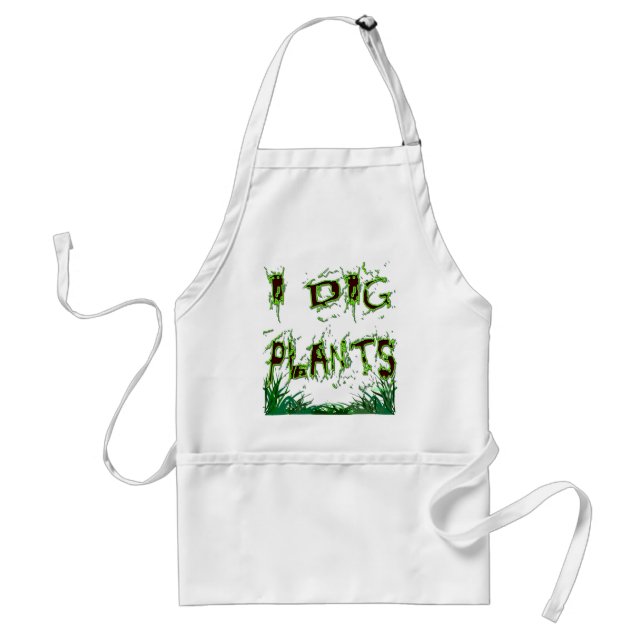 Tablier J'ai creusé le jardiner Plante Slogan Apron (Devant)