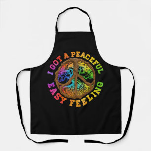 Tablier J'Ai Obtenu Pacifique Facile Sentiment Hippie Arbr