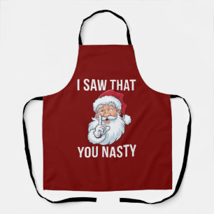 Tablier J'Ai Vu Que Vous Nasty Drôle Noël Hilariant