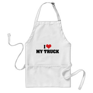 Tablier J'aime cœur mon camion - Amoureux de camion