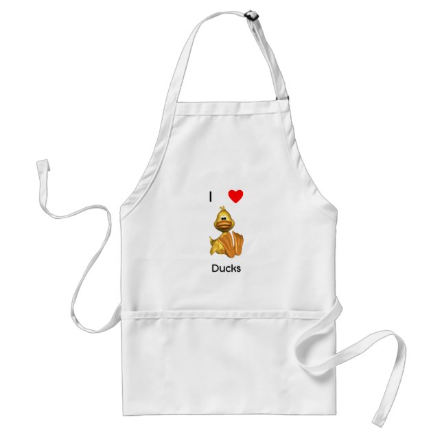 Tablier J'aime des canards (Devant)