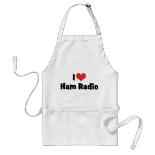 Tablier J'aime la radio amateur Heart Ham - Amateur Radio 