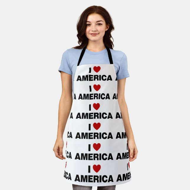 Tablier J'aime l'Amérique (Porté)