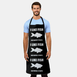 Tablier J'aime le poisson et peut-être 3 Personnes Cadeaux