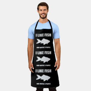 Tablier J'aime le poisson et peut-être 3 Personnes Cadeaux