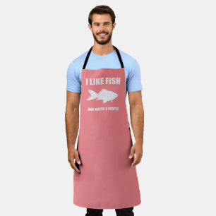 Tablier J'Aime Le Poisson Et Peut-Être 3 Personnes Chemise