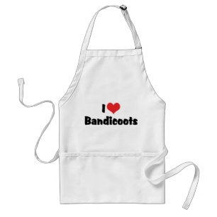 Tablier J'aime les bandicoots du coeur