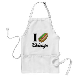 Tablier J'aime les hot-dogs de Chicago